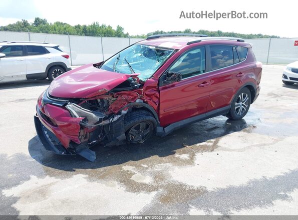 2T3ZFREV0JW475840 2018 TOYOTA RAV4 Red Առջևի ձախ երեք քառորդ տեսարան
