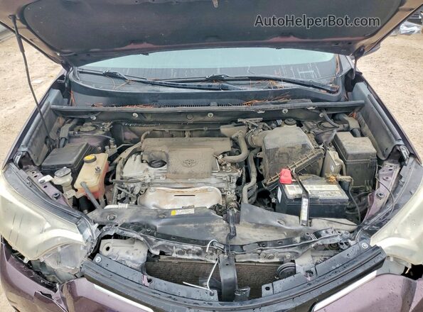 2T3ZFREV2JW464404 2018 TOYOTA RAV4 Purple Engine compartment view