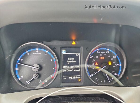 2T3ZFREV2JW509101 2018 TOYOTA RAV4 Gray Вид щитка приладів