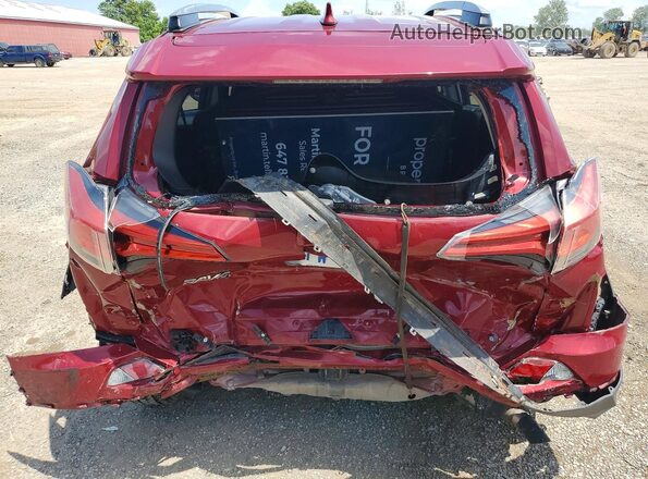 2T3ZFREV3JW416989 2018 TOYOTA RAV4 Red უკანა ხედი