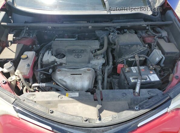 2T3ZFREV3JW416989 2018 TOYOTA RAV4 Red ძრავის განყოფილების ხედი