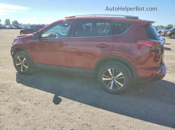 2T3ZFREV4JW422929 2018 TOYOTA RAV4 Red Tył lewy
