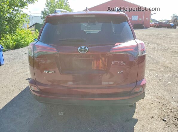 2T3ZFREV4JW422929 2018 TOYOTA RAV4 Red Widok z tyłu