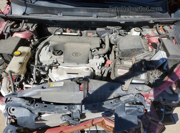 2T3ZFREV4JW422929 2018 TOYOTA RAV4 Red Widok komory silnika