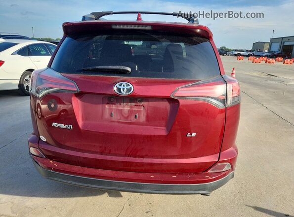 2T3ZFREV4JW516132 2018 TOYOTA RAV4 Red Вид ззаду