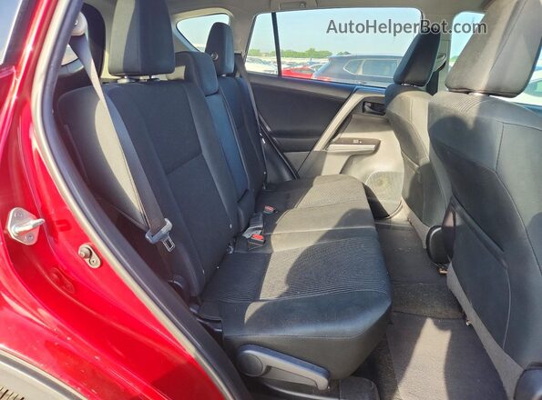 2T3ZFREV4JW516132 2018 TOYOTA RAV4 Red Вид задніх сидінь
