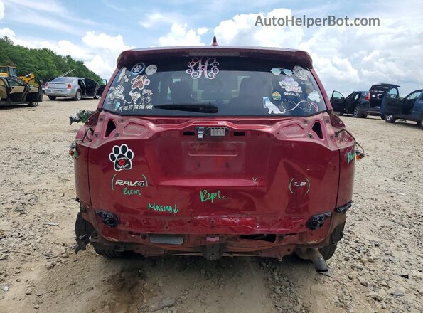 2T3ZFREV4JW520052 2018 TOYOTA RAV4 Бордовый Вид сзади