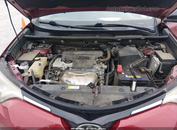 2T3ZFREV5JW418744 2018 TOYOTA RAV4 Red Вид ззаду
