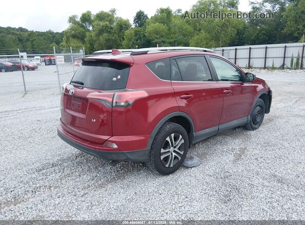 2T3ZFREV5JW418744 2018 TOYOTA RAV4 Red Задня права чверть