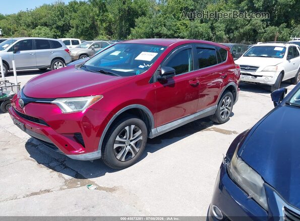 2T3ZFREV6JW436492 2018 TOYOTA RAV4 Red Առջևի ձախ երեք քառորդ տեսարան