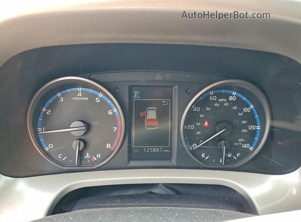 2T3ZFREV6JW463031 2018 TOYOTA RAV4 Blue Instrument cluster view