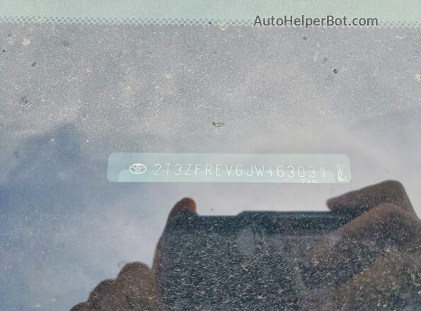 2T3ZFREV6JW463031 2018 TOYOTA RAV4 Blue VIN sticker view