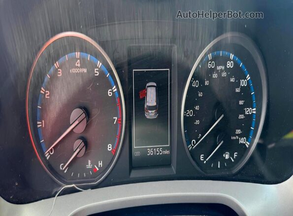 2T3ZFREV7JW452989 2018 TOYOTA RAV4 Silver Вид щитка приладів