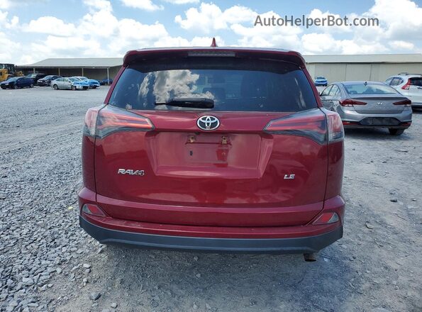 2T3ZFREV7JW516643 2018 TOYOTA RAV4 Red Vista trasera