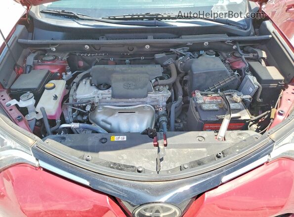 2T3ZFREV7JW516643 2018 TOYOTA RAV4 Red Vista del compartimento del motor