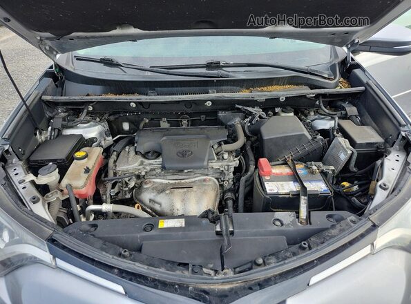 2T3ZFREV9HW393194 2017 TOYOTA RAV4 Silver Vista del compartimento del motor