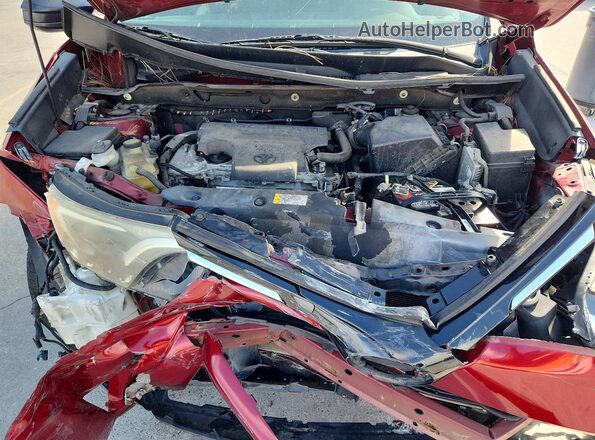 2T3ZFREV9JW489221 2018 TOYOTA RAV4 Red Vista interior trasera