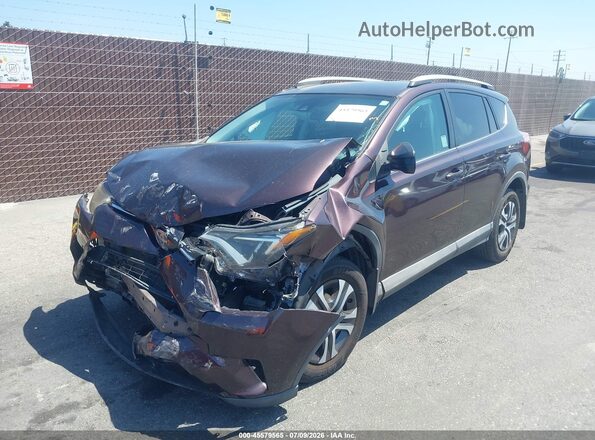 2T3ZFREVXJW429125 2018 TOYOTA RAV4 Maroon წინა მარცხენა ხედი სამი მეოთხედიდან