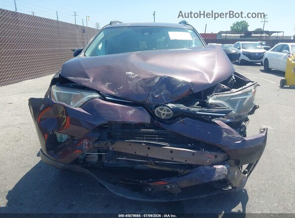 2T3ZFREVXJW429125 2018 TOYOTA RAV4 Maroon წინა პანელის ხედი