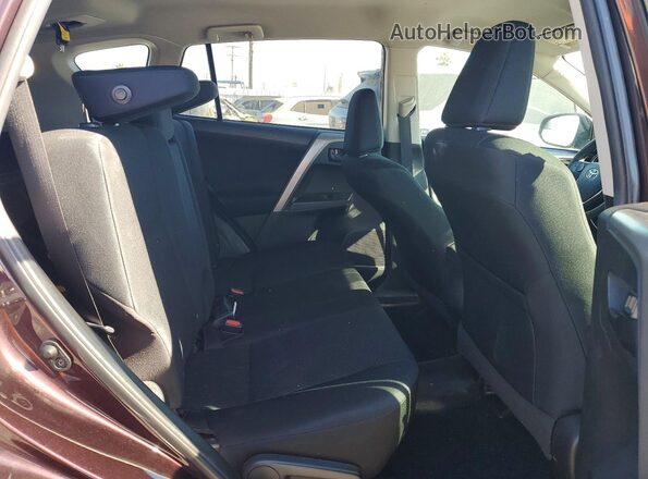 2T3ZFREVXJW478390 2018 TOYOTA RAV4 Burgundy უკანა სავარძლების ხედი