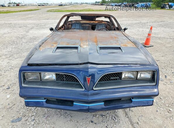 2U87U8N134782 1978 PONTIAC FIREBIRD Blue Դիմացի տեսք
