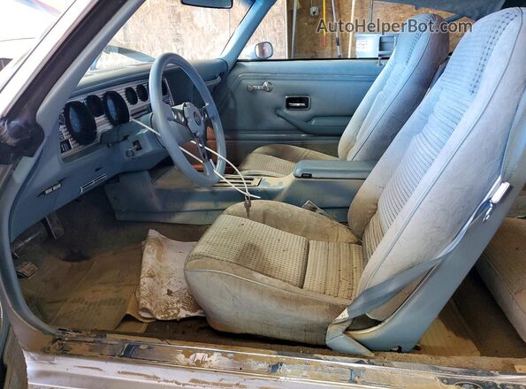 2W87K9L124432 1979 PONTIAC FIREBIRD Желто-коричневый Вид салона спереди