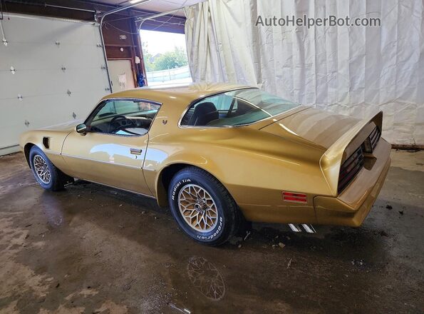 2W87Z8N154049 1978 PONTIAC FIREBIRD Gold Rear left