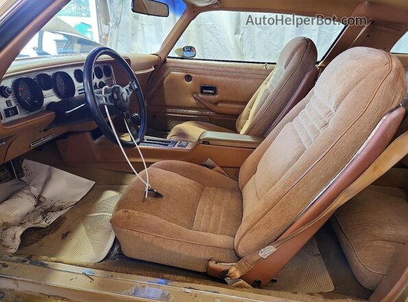 2W87Z8N154049 1978 PONTIAC FIREBIRD Gold Front interior view