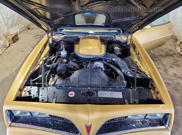 2W87Z8N154049 1978 PONTIAC FIREBIRD Gold Rear interior view
