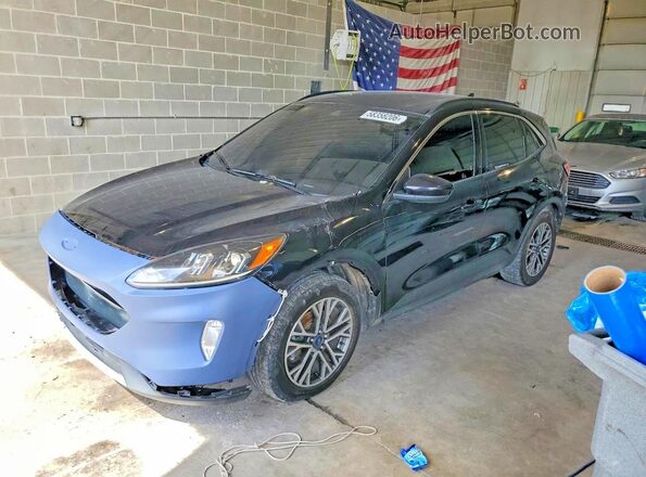 1FMCU0H61MUA56615 2021 FORD ESCAPE Черный Задняя левая четверть