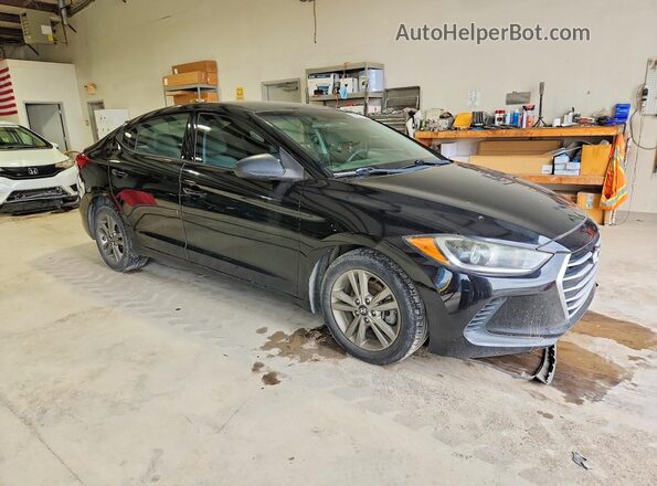 5NPD84LF8HH125019 2017 HYUNDAI ELANTRA Black Front view