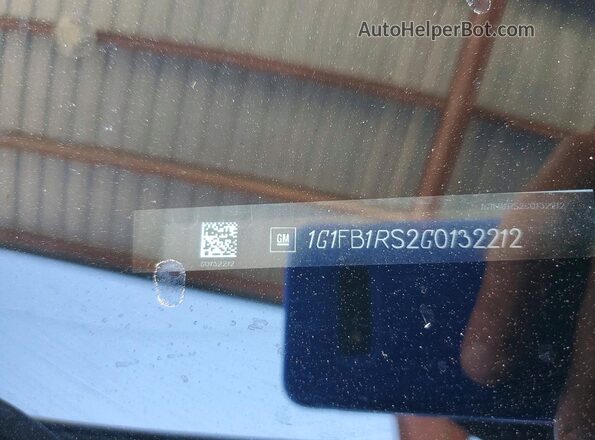 1G1FB1RS2G0132212 2016 CHEVROLET CAMARO White VIN sticker view