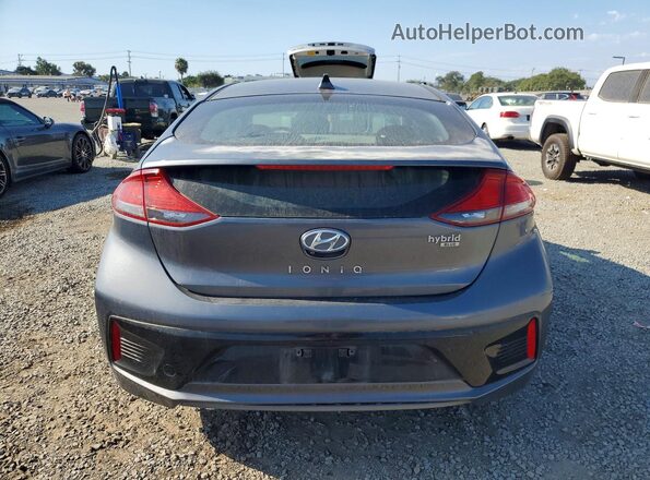 KMHC65LC2HU024282 2017 HYUNDAI IONIQ Gray Вид салону спереду