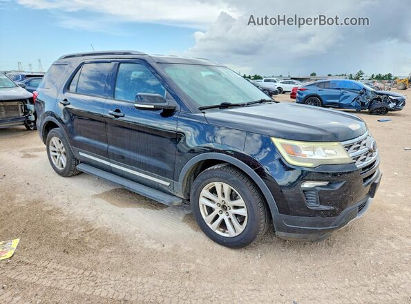 1FM5K8D87JGA61705 2018 FORD EXPLORER Black წინა ხედი