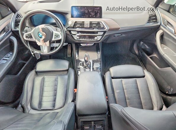 5UXTY9C01M9F21561 2021 BMW X3 Black Widok zestawu wskaźników