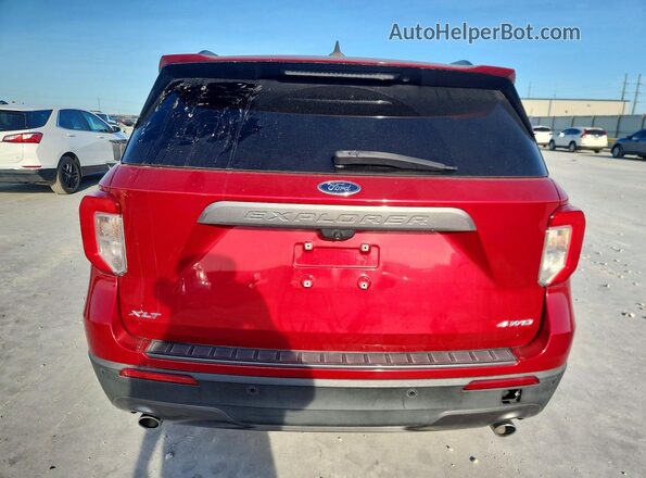 1FMSK8DH8MGB78751 2021 FORD EXPLORER Red Vista interior delantera