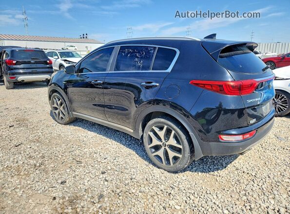 KNDPRCA66H7253836 2017 KIA SPORTAGE Black Задня права чверть