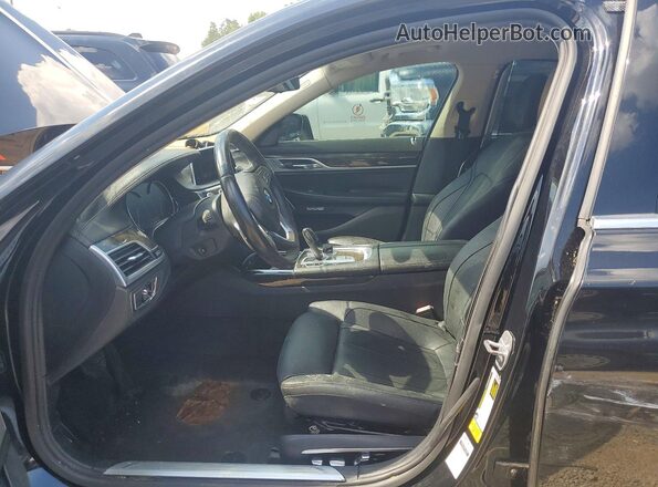 WBA7E2C55HG740100 2017 BMW 7 SERIES Black Widok deski rozdzielczej
