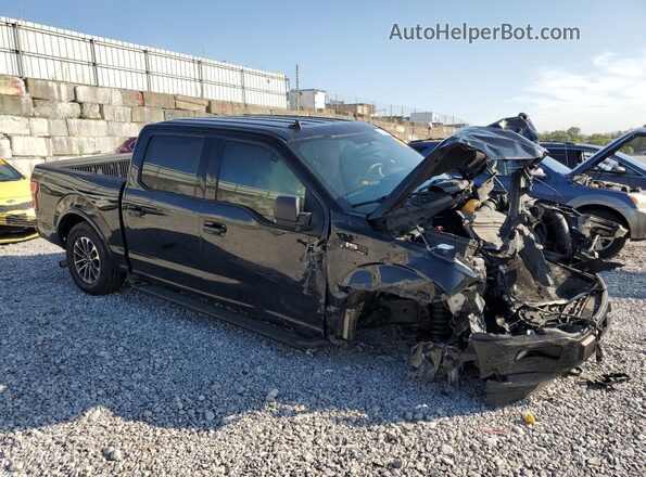 1FTEW1EPXJFD50900 2018 FORD F150 Black Դիմացի տեսք