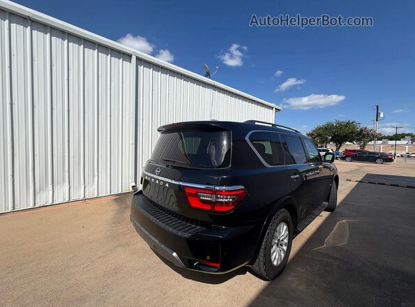 JN8AY2AC6M9145552 2021 NISSAN ARMADA Black Widok z przodu