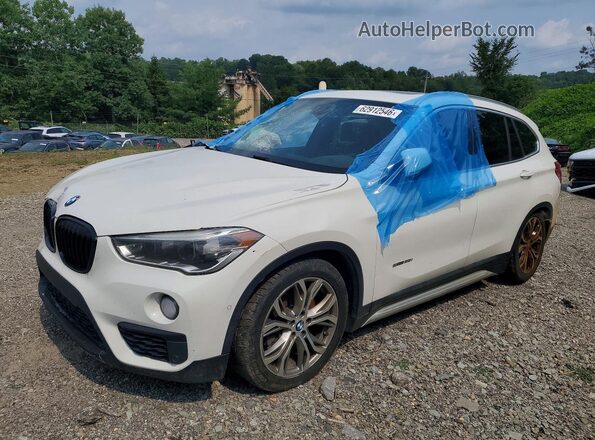 WBXHU7C37H5H37190 2017 BMW X1 White Trasero izquierdo