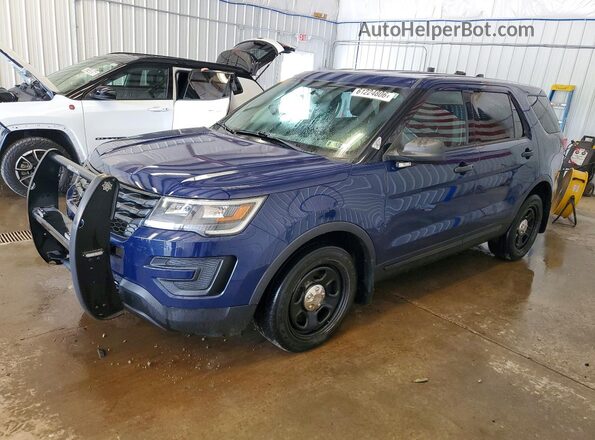 1FM5K8AR2JGA83382 2018 FORD EXPLORER Blue უკანა მარცხენა