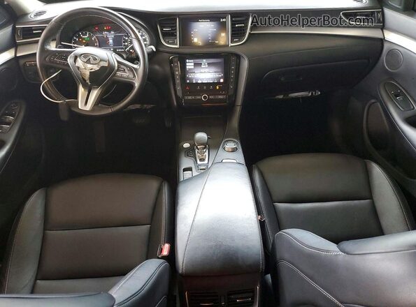 3PCAJ5BA3MF106695 2021 INFINITI QX50 Black Widok zestawu wskaźników