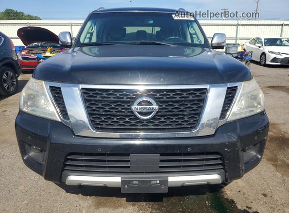 JN8AY2NCXH9502876 2017 NISSAN ARMADA Black უკანა ხედი