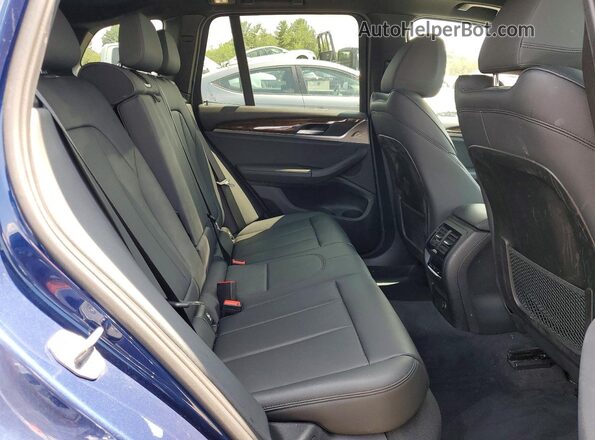 5UXTR9C52KLD90813 2019 BMW X3 Blue Vista del compartimento del motor