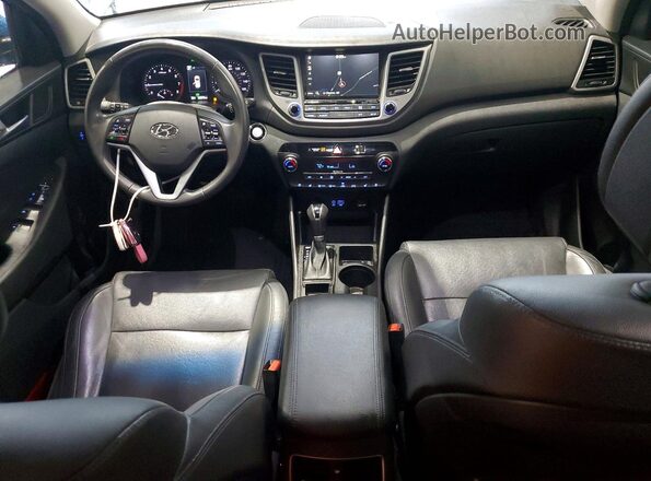 KM8J33A2XGU182429 2016 HYUNDAI TUCSON Blue Вид щитка приладів