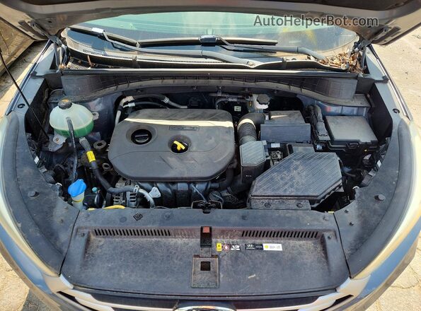KM8J33A46JU663500 2018 HYUNDAI TUCSON Gray Widok komory silnika