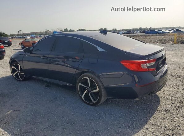1HGCV1F16JA069423 2018 HONDA ACCORD Blue Rear right