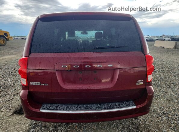 2C4RDGEG8JR285113 2018 DODGE GRAND Maroon Widok wnętrza z przodu