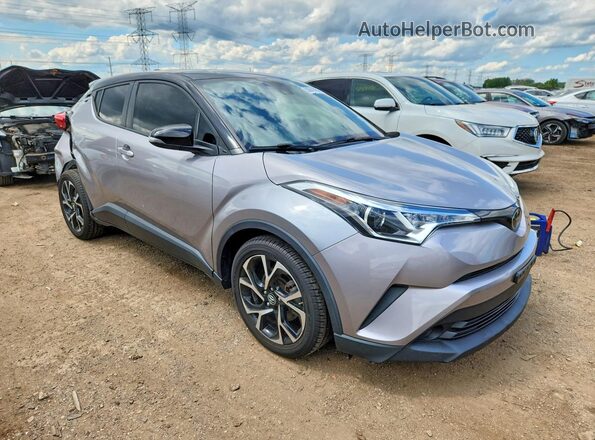 JTNKHMBX8K1021948 2019 TOYOTA C-HR Silver წინა ხედი